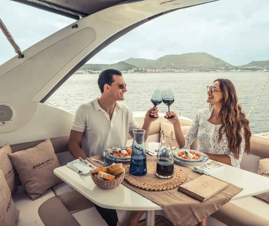Cena gourmet a bordo